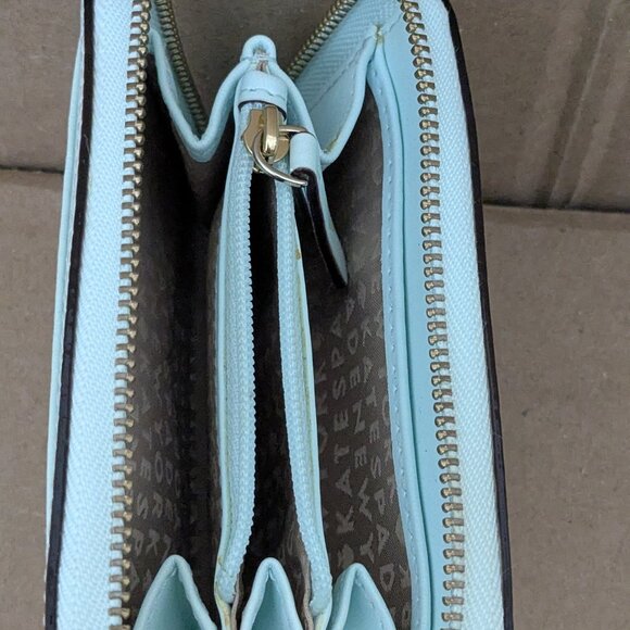 Kate Spade New York Staci Small Zip Around Wallet Light Olive - Picture 6 of 9